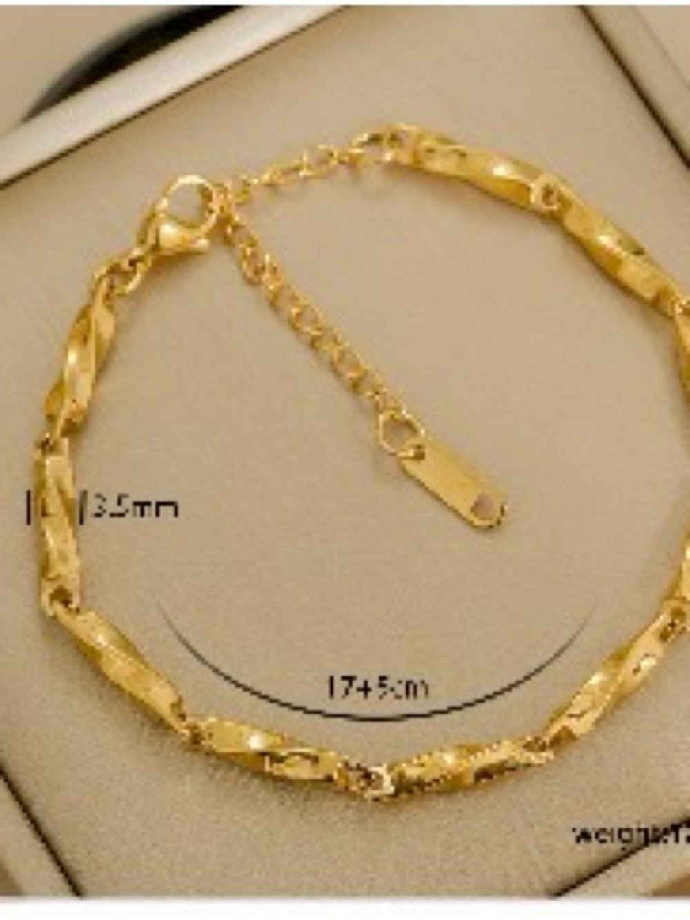 High quality 18k gold plated bracelet